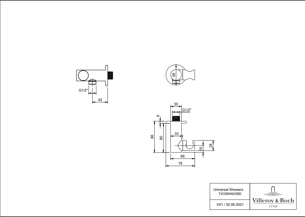 Անկյունակ կախիչով, նախատեսված ձեռքի ցնցուղի համար - Image 9